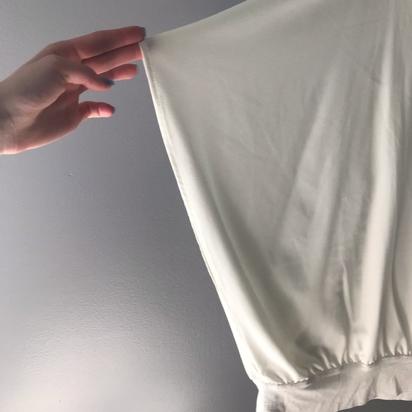 Ivory Coldwater Creek 1X Blouse - Picture 4 of 5